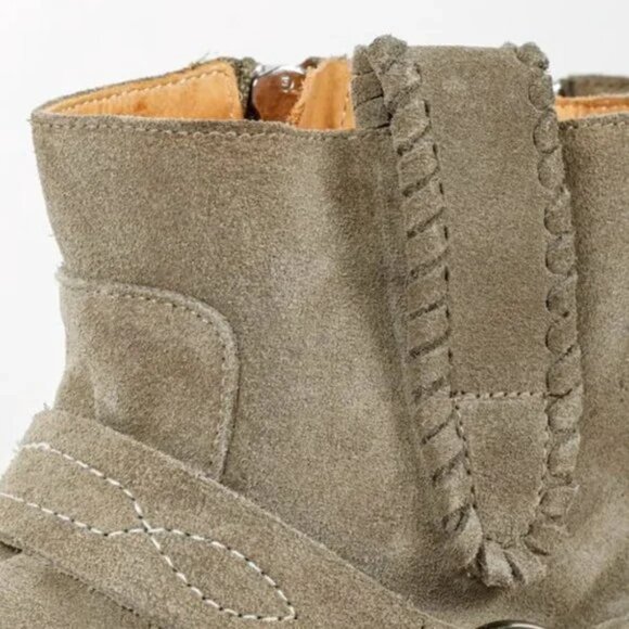 Isabel Marant Étoile ‘Ralf’ Olive Suede Ankle Boots - Picture 7 of 10